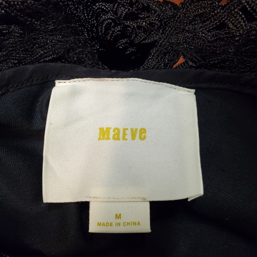 Anthropologie Maeve Battenburg Shift Black - Picture 11 of 11